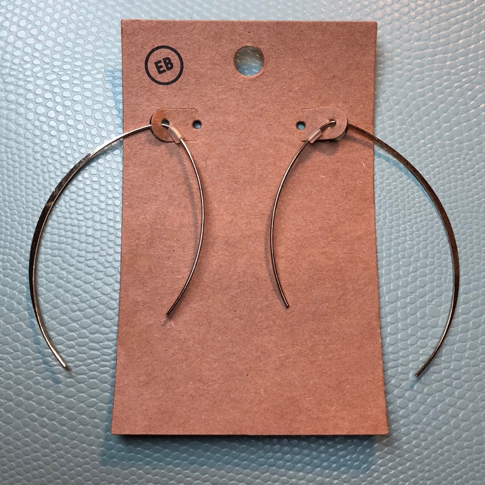 New! Gold hoop earrings from earthbound